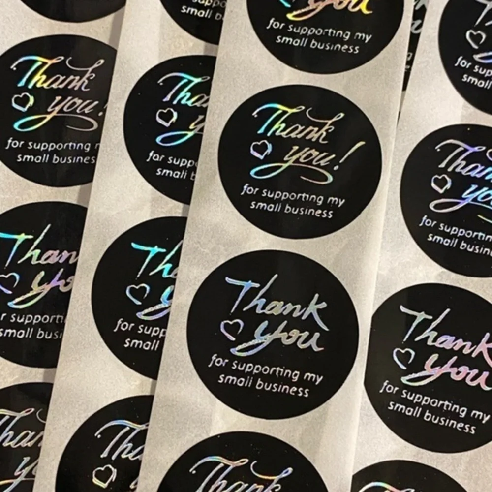 40 Small Thank You Stickers! (Quarter Size)